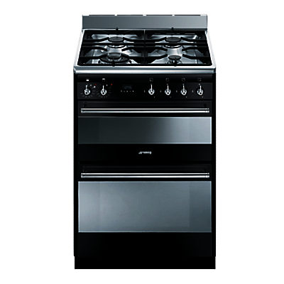 Smeg SUK62MBL8 Dual Fuel Cooker, Black
